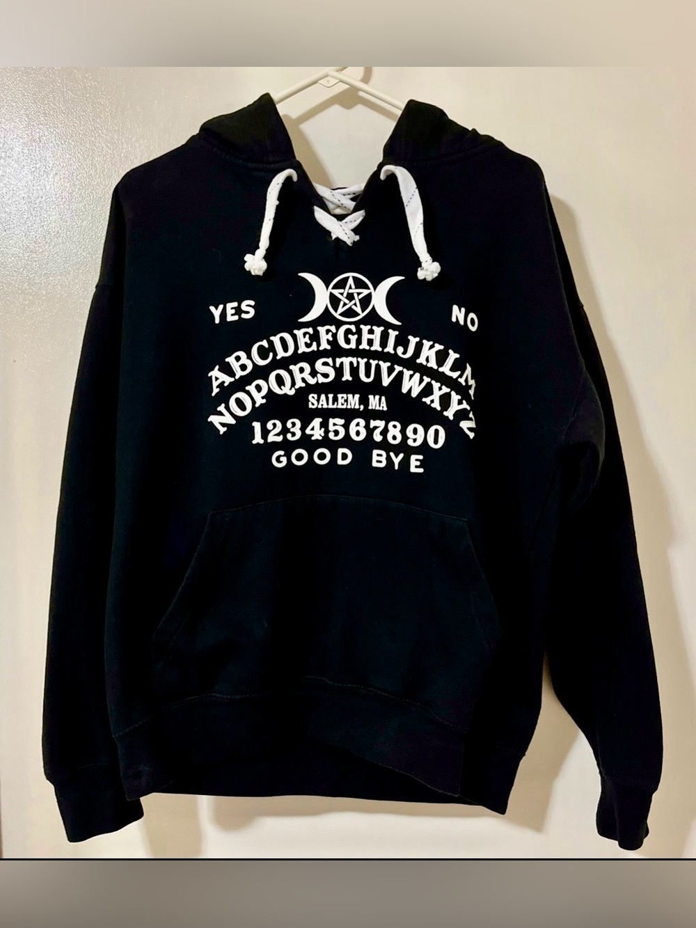 Black Ouija Graphic Crewneck Sweatshirt - Men
